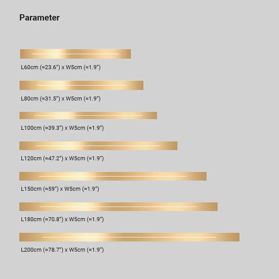 Wand buitenlampen goud met lineaire vormgeving