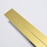 Wand buitenlampen goud met lineaire vormgeving