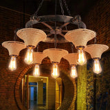 Industriële hanglamp zwart met vintage kettingdesign