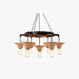 Industriële hanglamp zwart met vintage kettingdesign