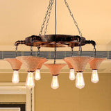 Industriële hanglamp zwart met vintage kettingdesign
