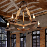 Industriële hanglampen met retro touwster design