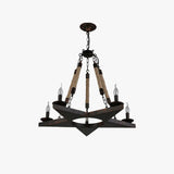 Industriële hanglampen met retro touwster design