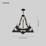 Industriële hanglampen met retro touwster design
