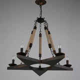 Industriële hanglampen met retro touwster design