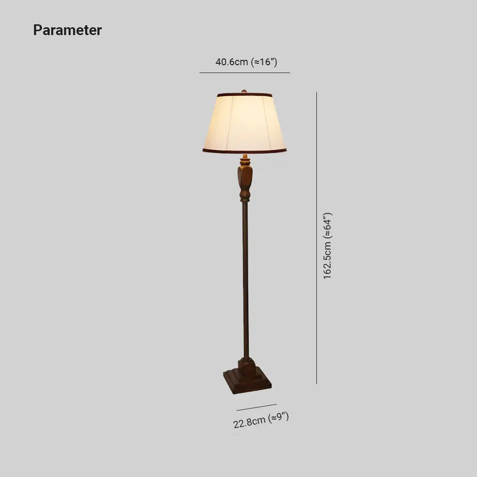 Vloerlamp met lampenkap vintage woonkamer
