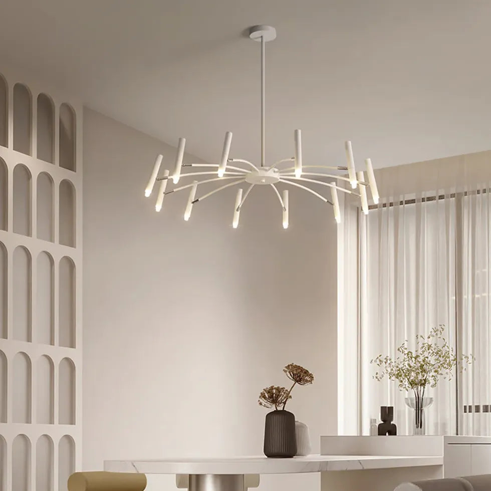 Zwart kroonluchter moderne led voor woonkamer