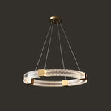Gllucide hanglamp goud ringvormig slaapkamer