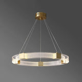 Gllucide hanglamp goud ringvormig slaapkamer