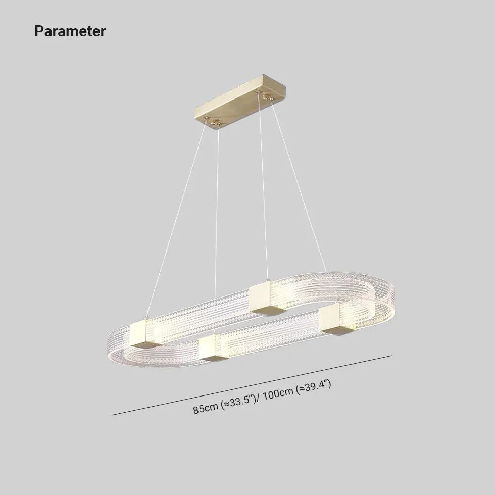 Gllucide hanglamp goud ringvormig slaapkamer