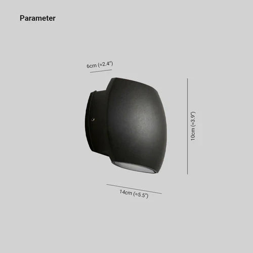 Wandlampen up down zwart met warm licht