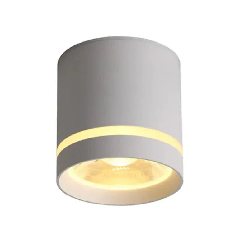 Ronde lamp plafond wit aluminium