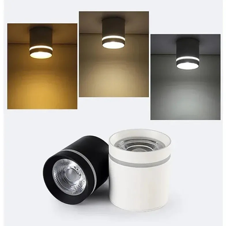 Ronde lamp plafond wit aluminium