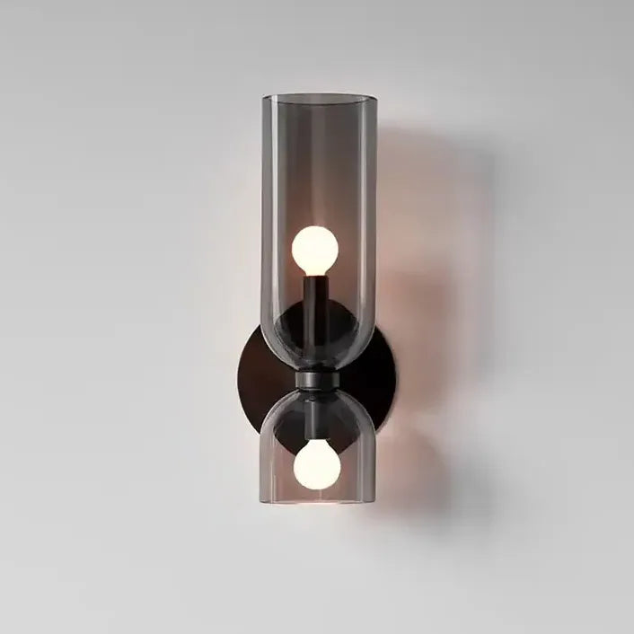 Wit wandlamp op en neer licht glas slaapkamer