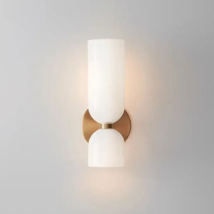 Wit wandlamp op en neer licht glas slaapkamer