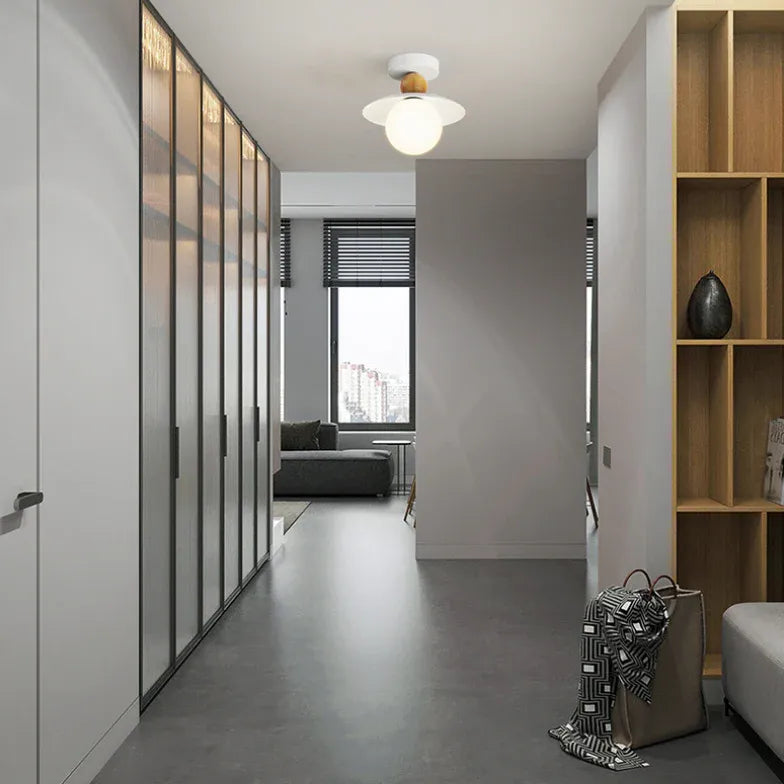 Muurlamp slaapkamer modern rood bolvormig