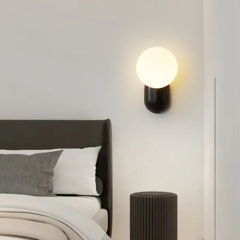 Wandlampen met snoer en stekker bolvormig slaapkamer