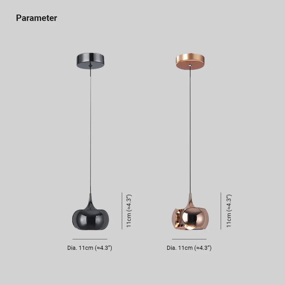 Hanglamp glazen bol in zwart voor slaapkamer met dimmer