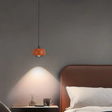 Hanglamp glazen bol in zwart voor slaapkamer met dimmer