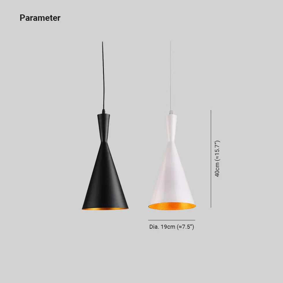 Moderne hanglamp zwart in conische minimalistische stijl