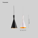 Moderne hanglamp zwart in conische minimalistische stijl