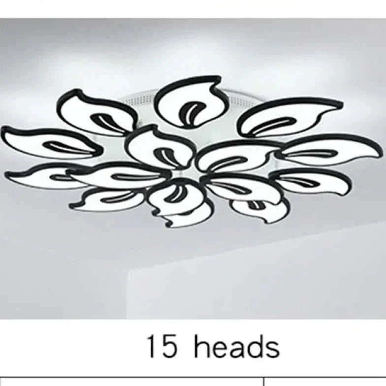 Plafondlamp woonkamer modern bloembladvormig