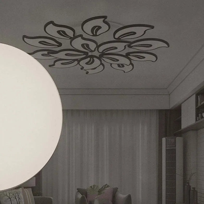 Plafondlamp woonkamer modern bloembladvormig