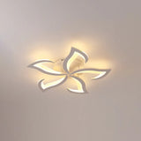 Lampen plafonniere wit bloemvormig slaapkamer dimbaar