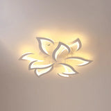 Lampen plafonniere wit bloemvormig slaapkamer dimbaar
