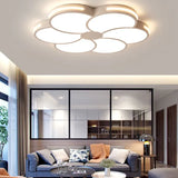 Verlichting slaapkamer plafond wit bloembladvormig