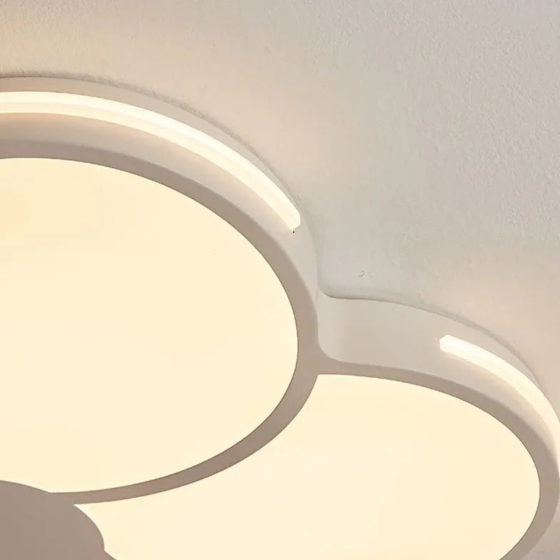 Verlichting slaapkamer plafond wit bloembladvormig