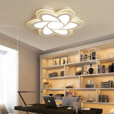 Plafondlamp wit led bloemvormig aluminium kantoor
