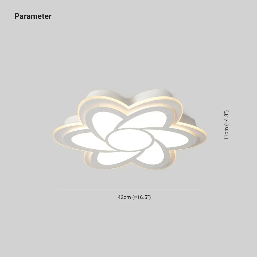 Plafondlamp wit led bloemvormig aluminium kantoor