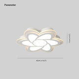 Plafondlamp wit led bloemvormig aluminium kantoor