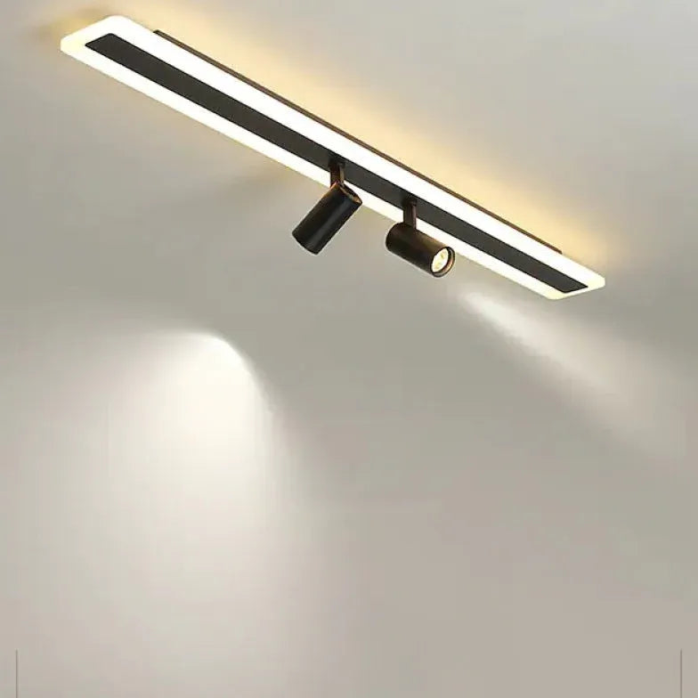 Led spots plafond zwart rechthoekig dimbaar
