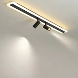 Led spots plafond zwart rechthoekig dimbaar