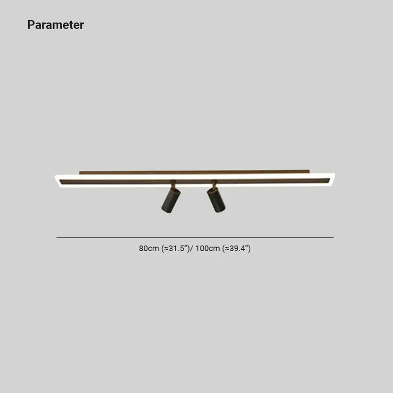 Led spots plafond zwart rechthoekig dimbaar
