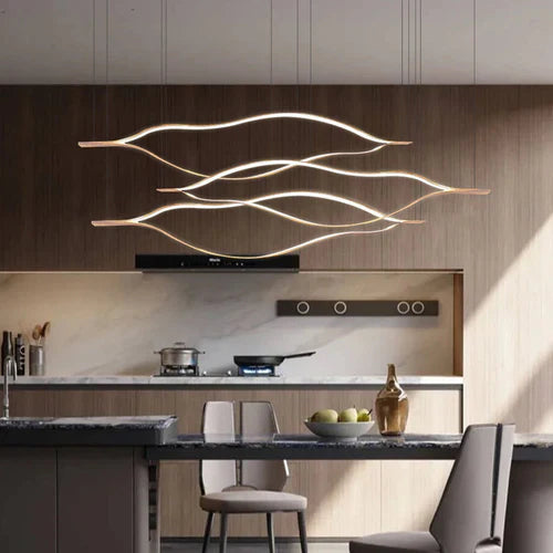 Keuken lampen hangend golvende boog dimbaar