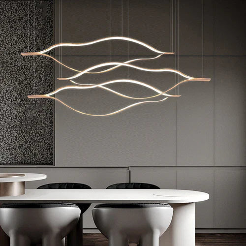 Keuken lampen hangend golvende boog dimbaar