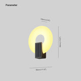 Wandlamp buiten rond zwart zonne energie