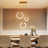 Led cirkel hanglamp meerkoppig met afstandsbediening dimbaar