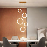 Led cirkel hanglamp meerkoppig met afstandsbediening dimbaar