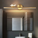Badkamer wandlamp led goud vlinder lineair