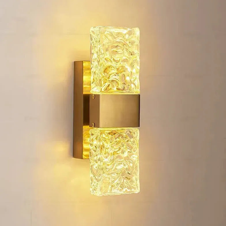 Wandlampen goudkleurig modern rechthoekig in kaptafel