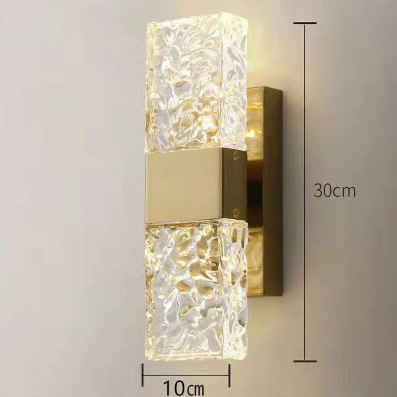 Wandlampen goudkleurig modern rechthoekig in kaptafel