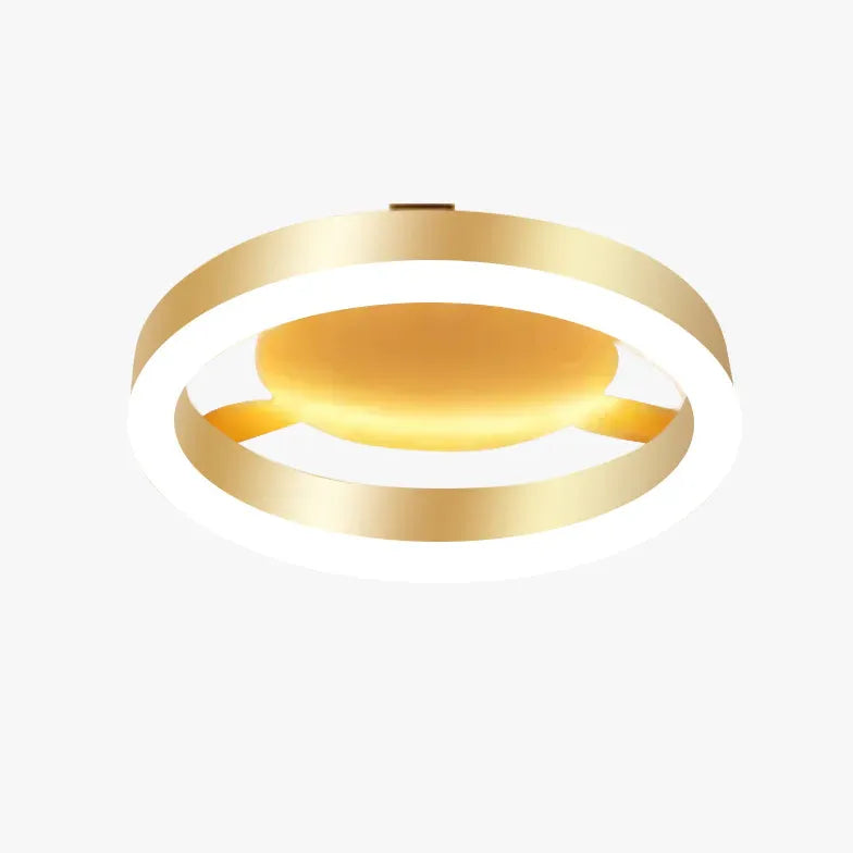 Ronde led lamp goud gang