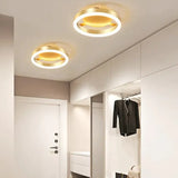 Ronde led lamp goud gang