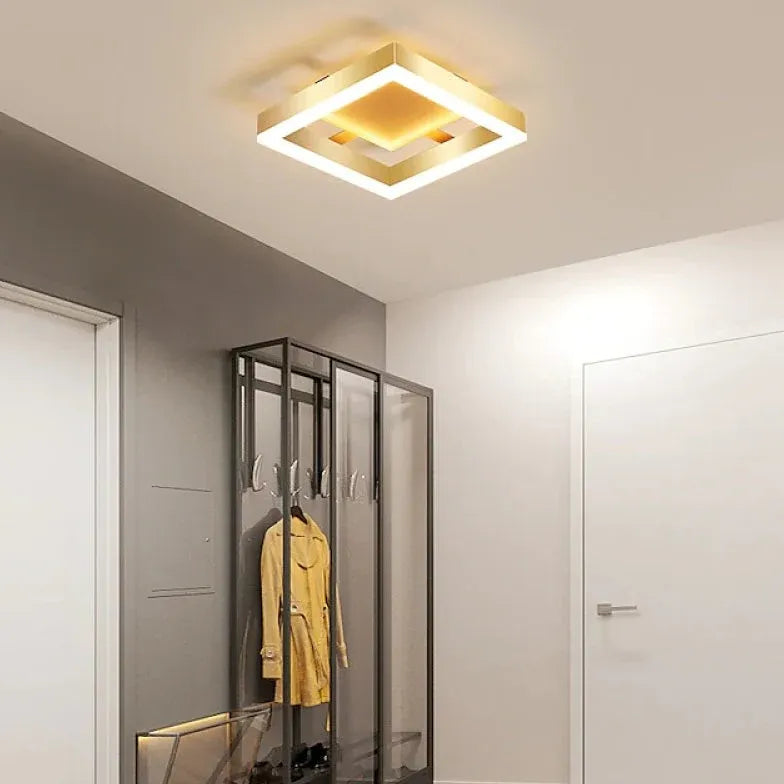 Ronde led lamp goud gang