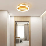 Ronde led lamp goud gang