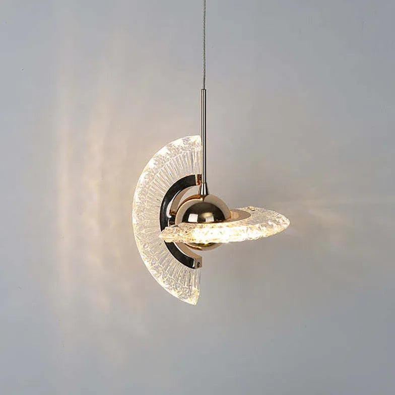 Hanglamp kristal goud led slaapkamer